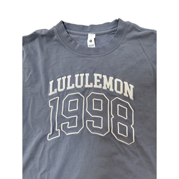 (6) NWOT Lululemon Relaxed-Fit Cotton Jersey T-Shirt *Graphic Solar Grey - Picture 4 of 5